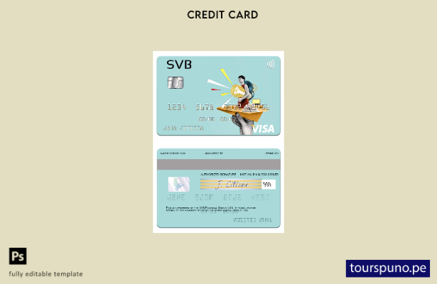 lista para imprimir plantilla de tarjeta visa USA SVB Financial Group